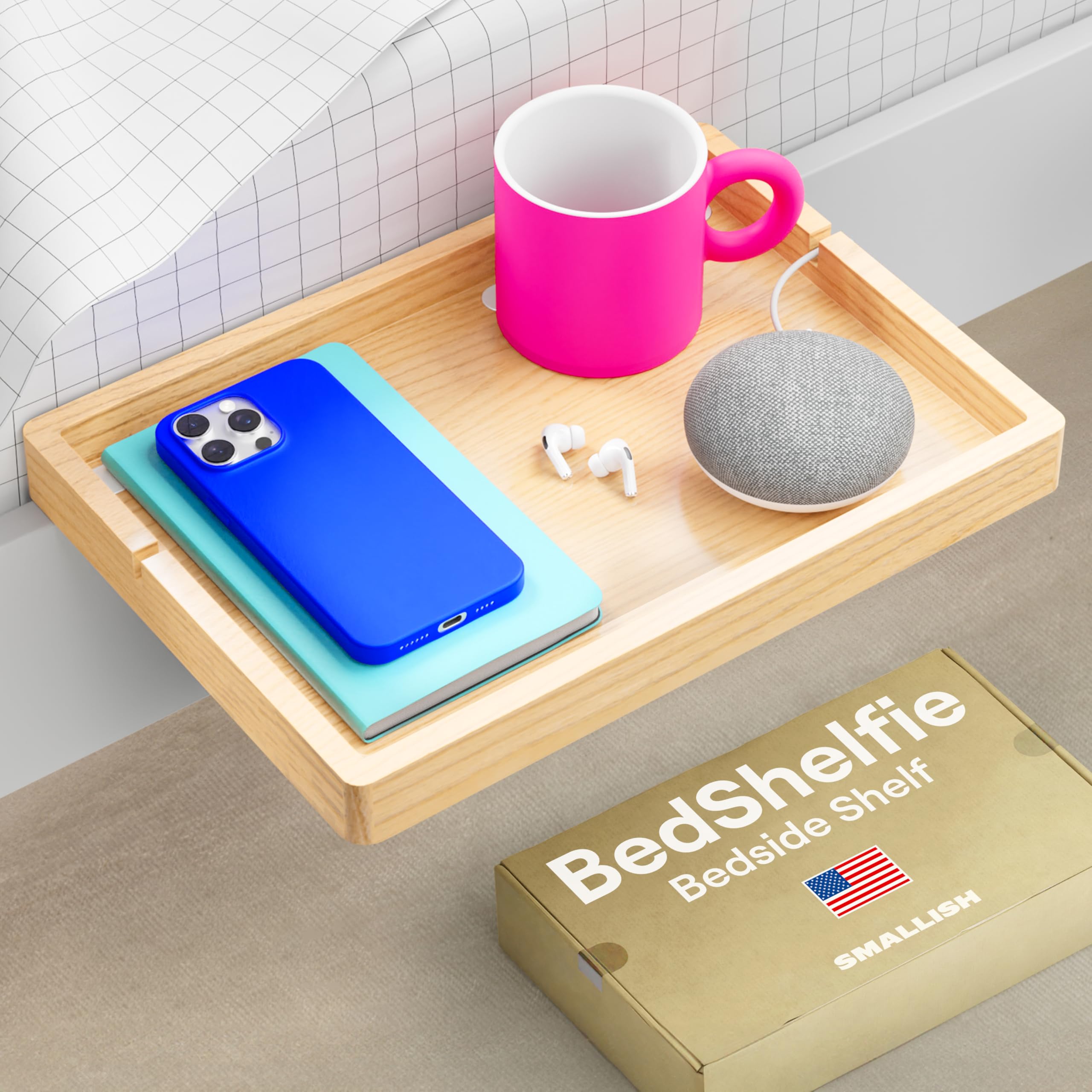 Eugad Table De Chevet Suspendue